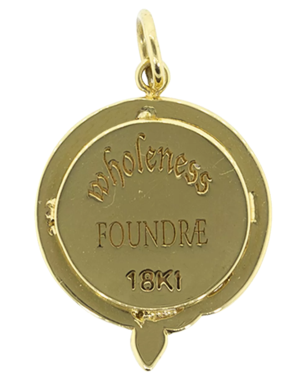 15mm White Wholeness Pendant