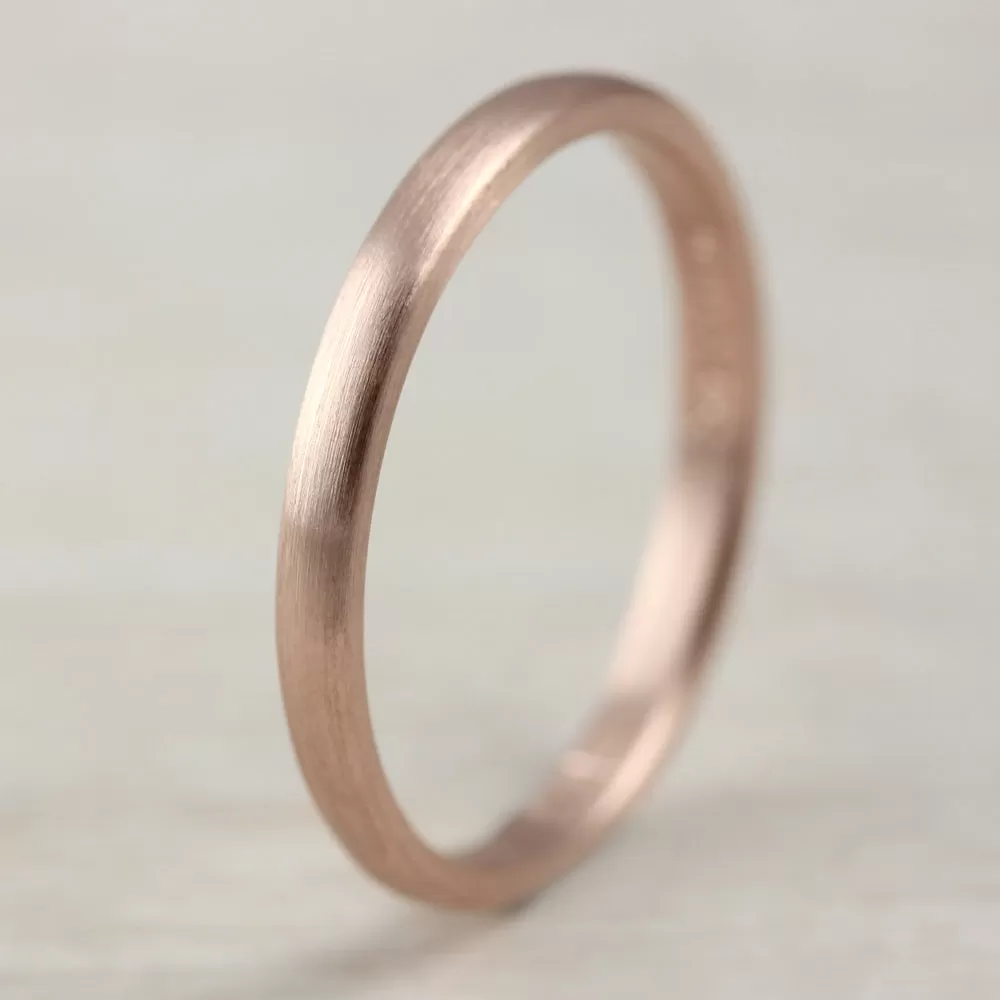 2mm Low-Dome Wedding Band •