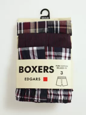 3 Pack Boxers - Red