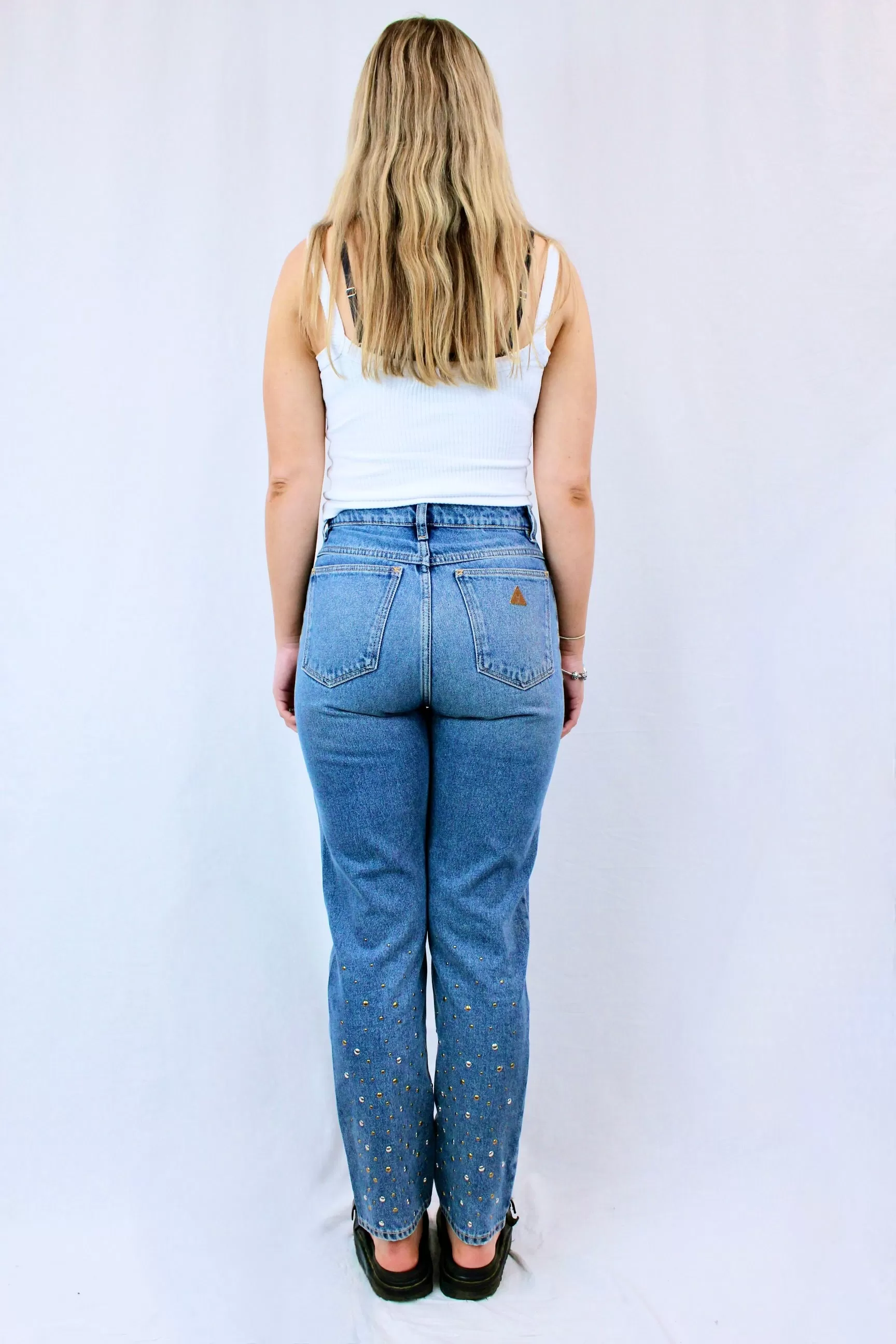 A Brand - Stud Detail Jeans