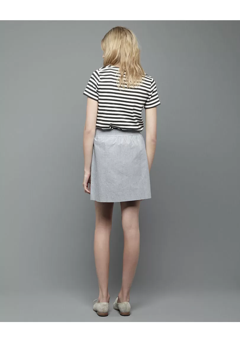 A-line Denim Skirt