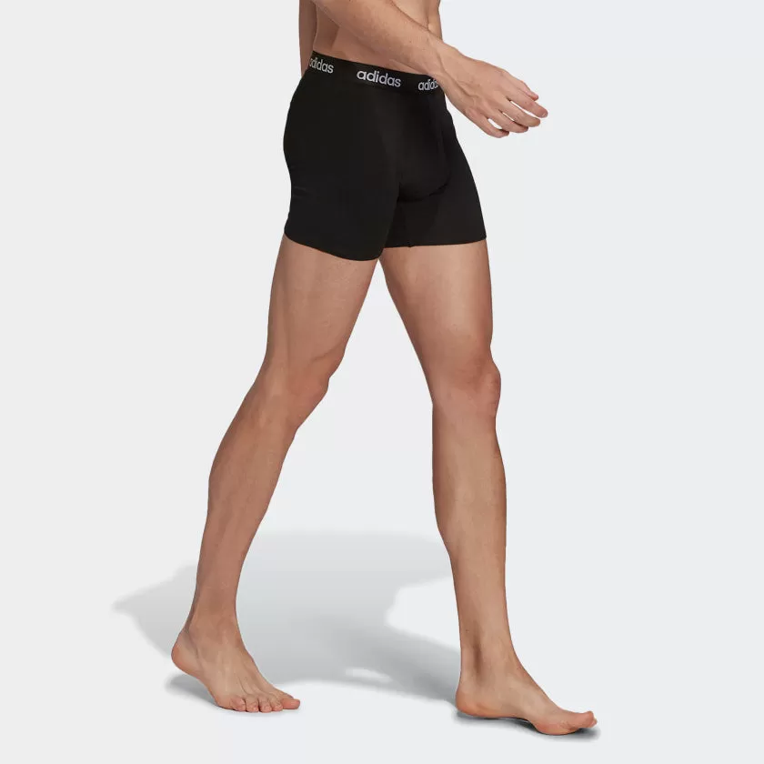 ADIDAS ESSENTIALS LOGO BOXER BRIEFS TWO-PACK