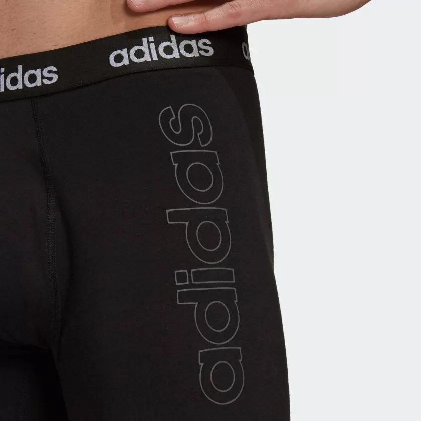 ADIDAS ESSENTIALS LOGO BOXER BRIEFS TWO-PACK