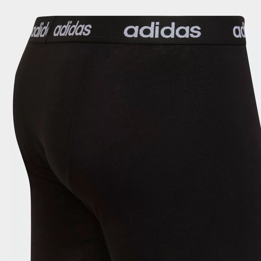 ADIDAS ESSENTIALS LOGO BOXER BRIEFS TWO-PACK