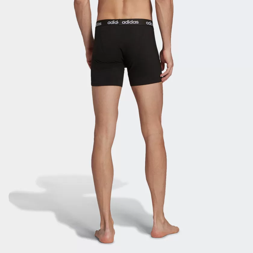 ADIDAS ESSENTIALS LOGO BOXER BRIEFS TWO-PACK