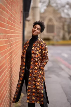 African Summer Coat in Orange