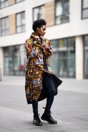 African Summer Parka In Patchwork