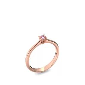 Air - Rosegold vergoldet - Turmalin pink