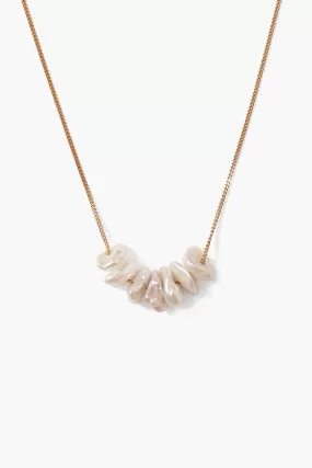 Anini Pearl Necklace Gold