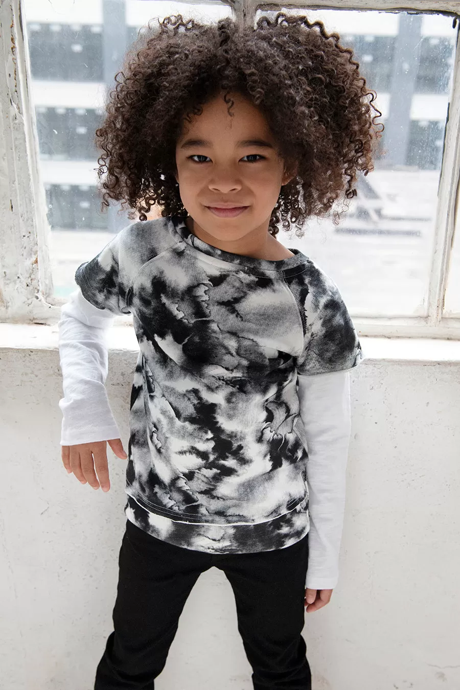 Appaman Freestyle Kids Shirt - Panda Marble (Size 4 left)