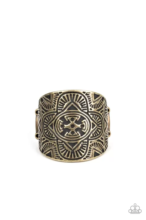 Argentine Arches Brass Ring - Paparazzi Accessories