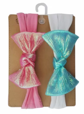 Baby Girl's Big Bow Headband (Set of 2pcs)