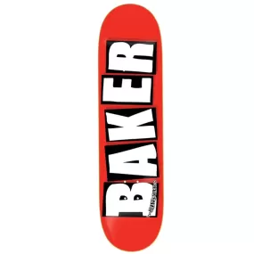 Baker Skateboards Brand Logo Skateboard Deck Red/White - 8.125