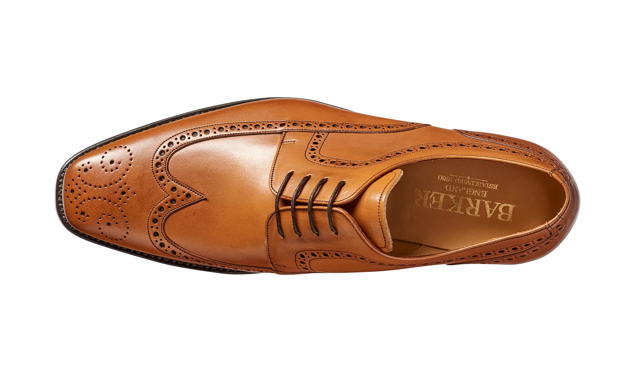 Barker Larry  Brogue Derby  - Cedar Calf