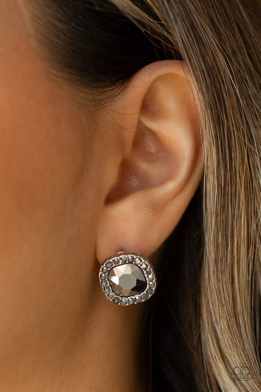 Bling Tastic! - Silver Paparazzi Earrings