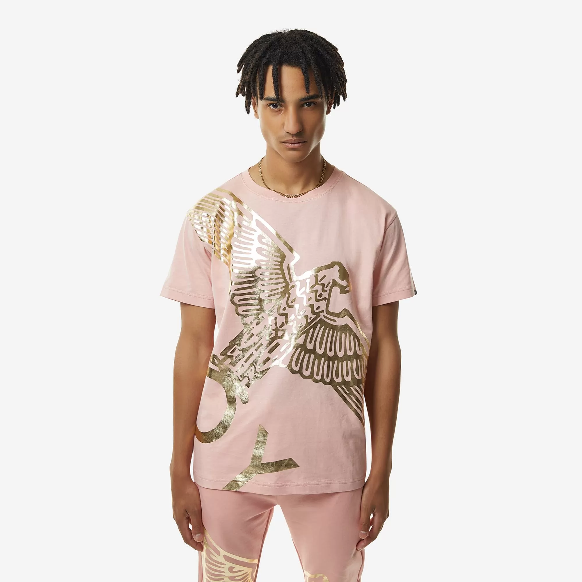 BOY WINGSPAN T-SHIRT - PINK/GOLD