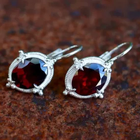 Buckingham Garnet Earrings