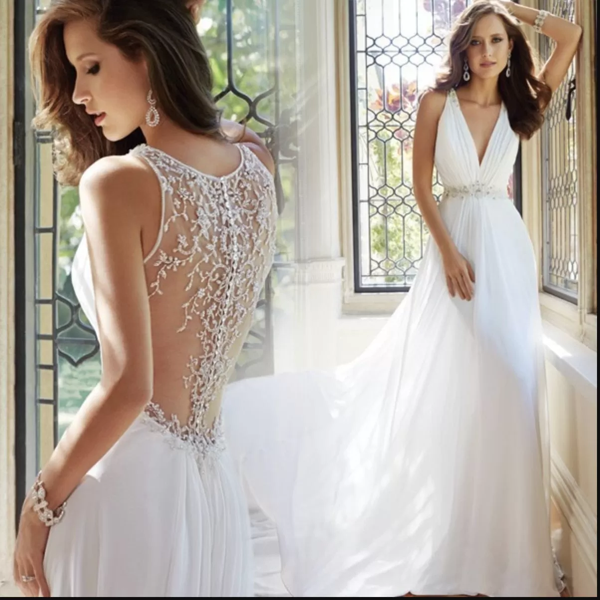 Chiffon Beading Wedding Dress