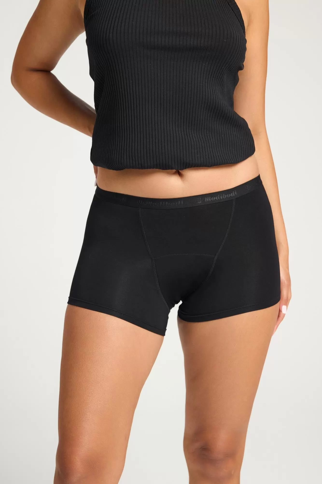 Classic Boyshort Moderate-Heavy Black