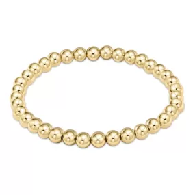 Classic gold 5mm bead bracelet