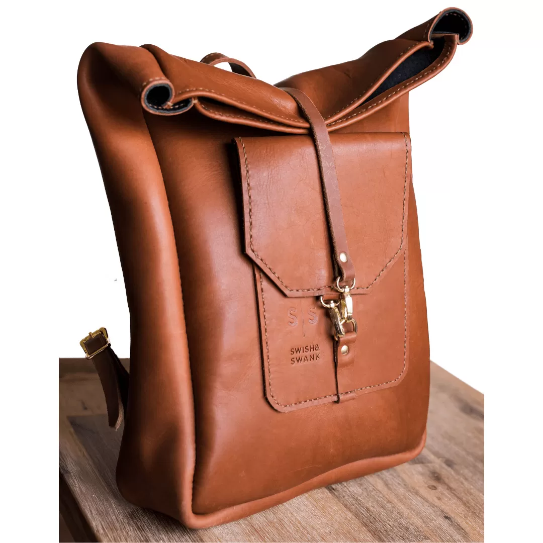 Classic Leather Noah Backpack - Hazelnut