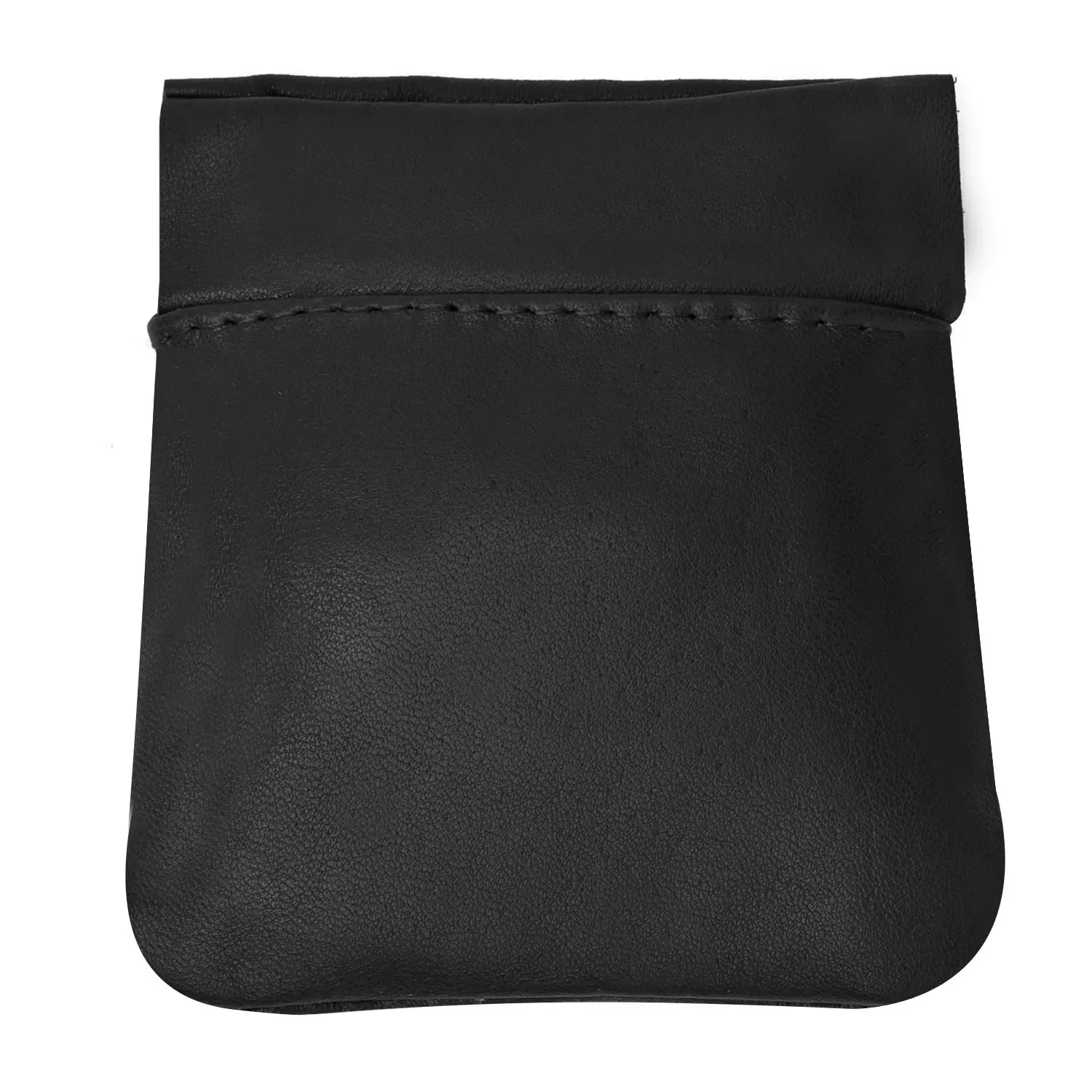 Classic Leather Squeeze Coin Pouch