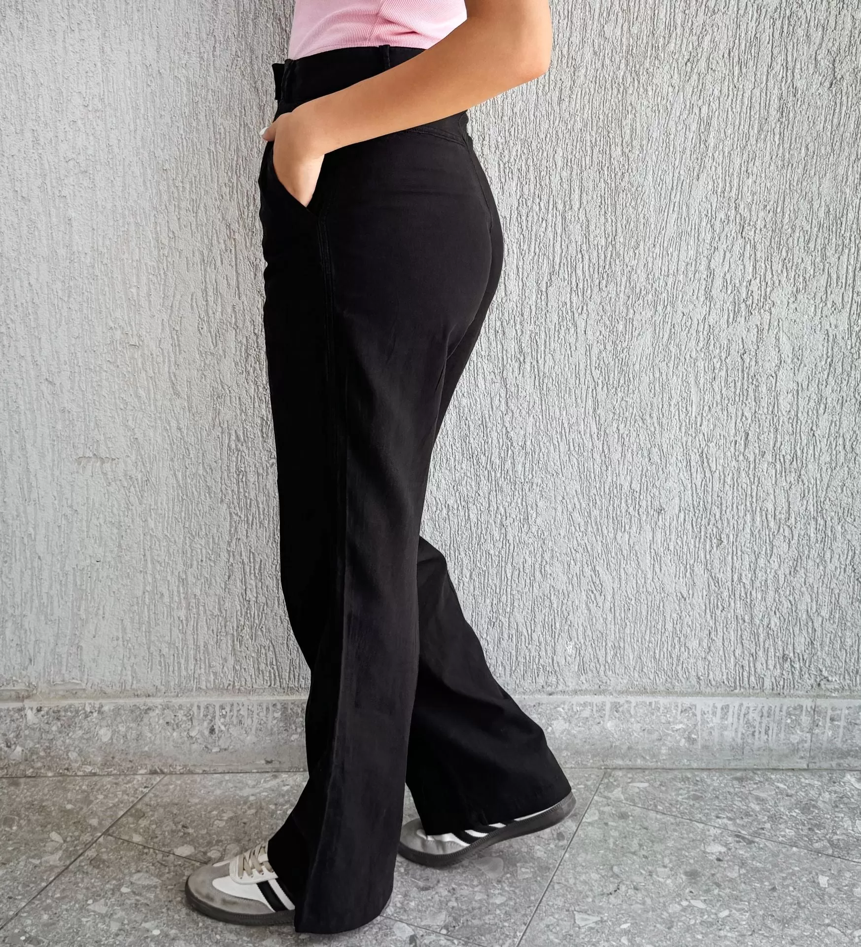 Classic Linen Pants Black