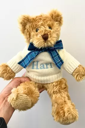 Classic Personalised Teddy Bear - Blue