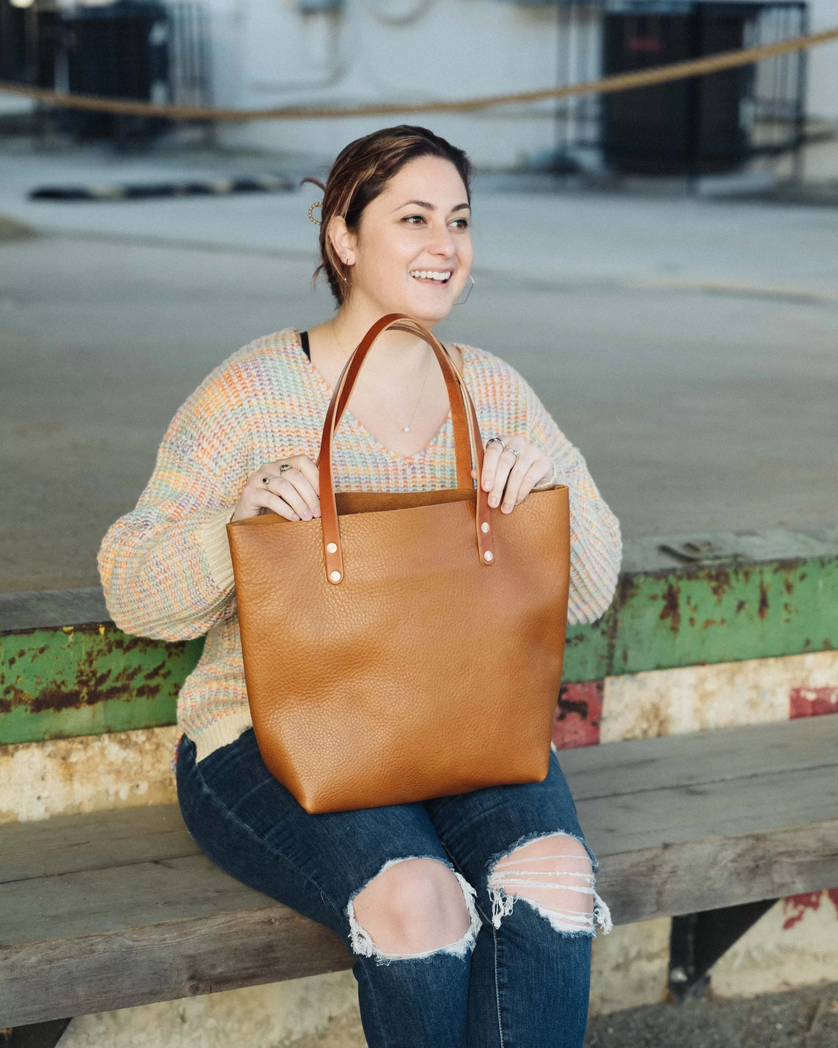 Cognac Cypress Tote