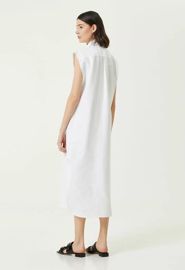 Collection Linen Shirt Dress White