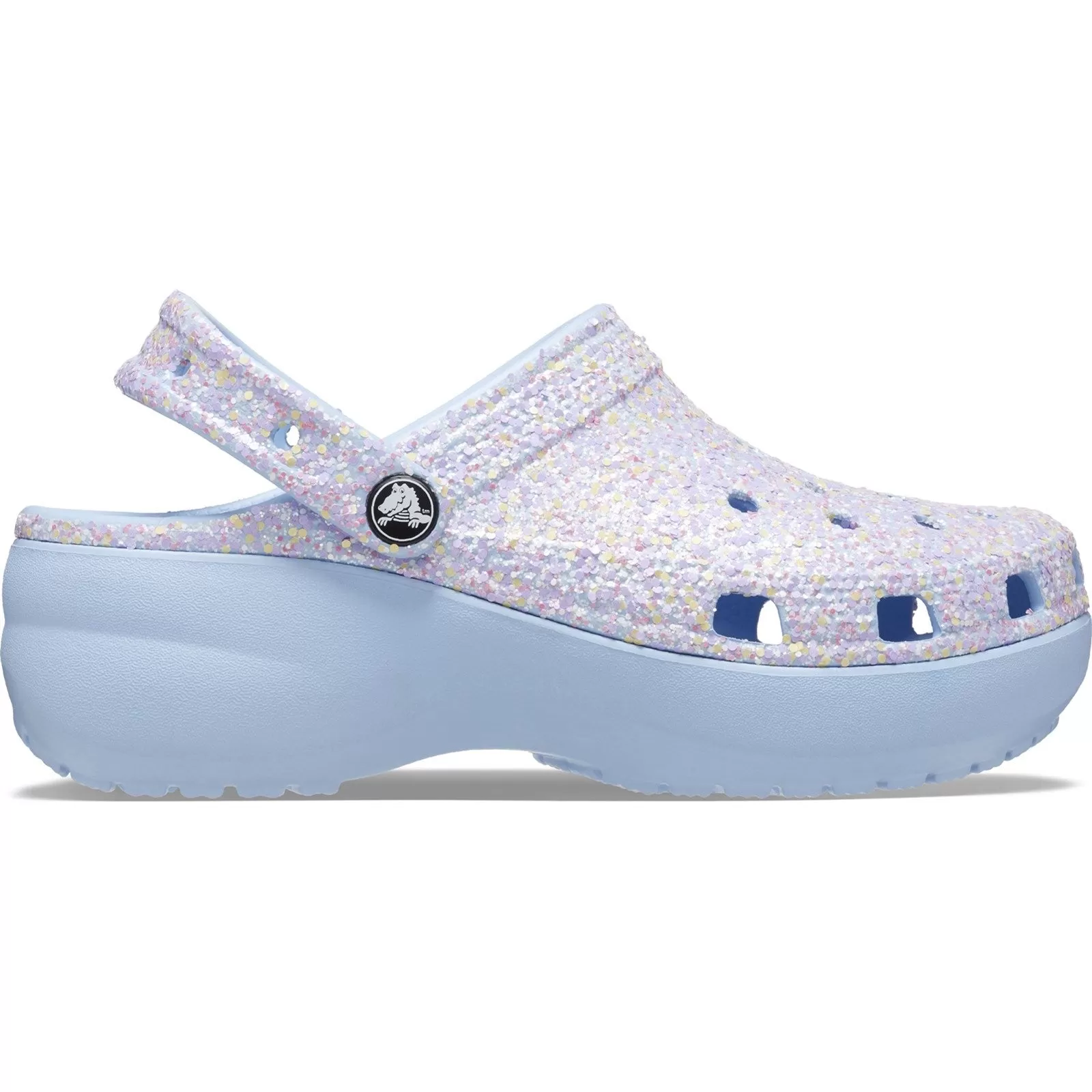 Crocs Classic Platform Glitter Clogs