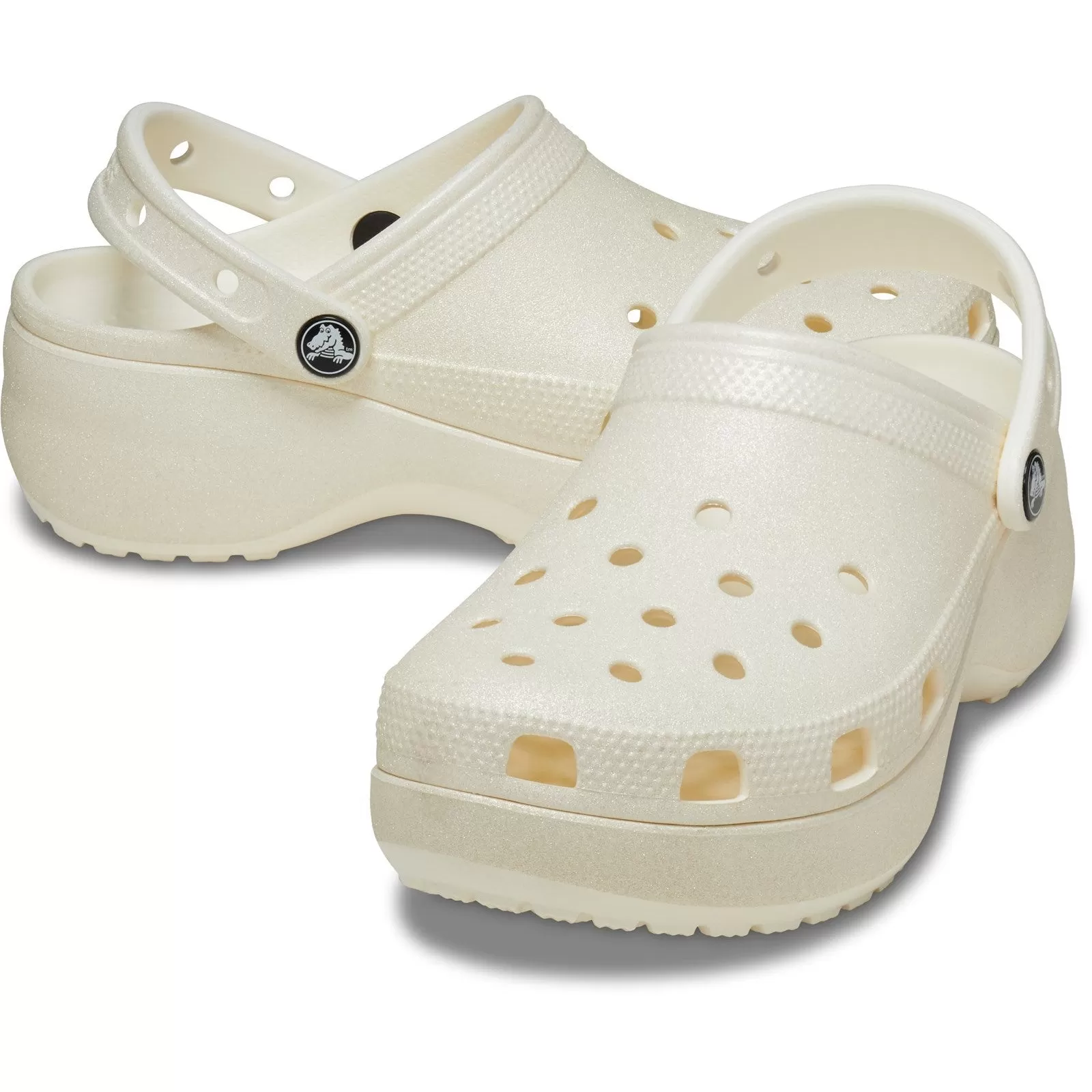 Crocs Classic Platform Glitter Clogs