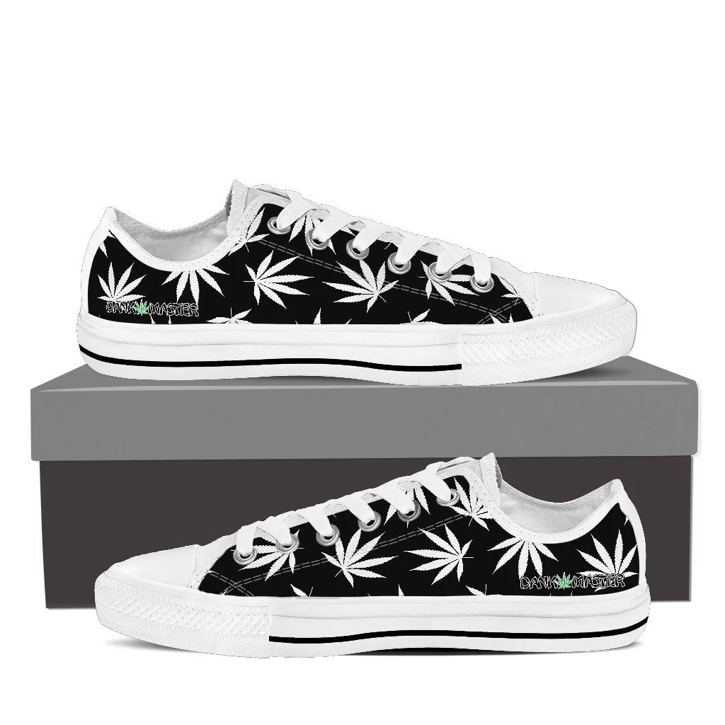 Dank Master Weed Low Top Canvas Shoes - Black [2 colors]