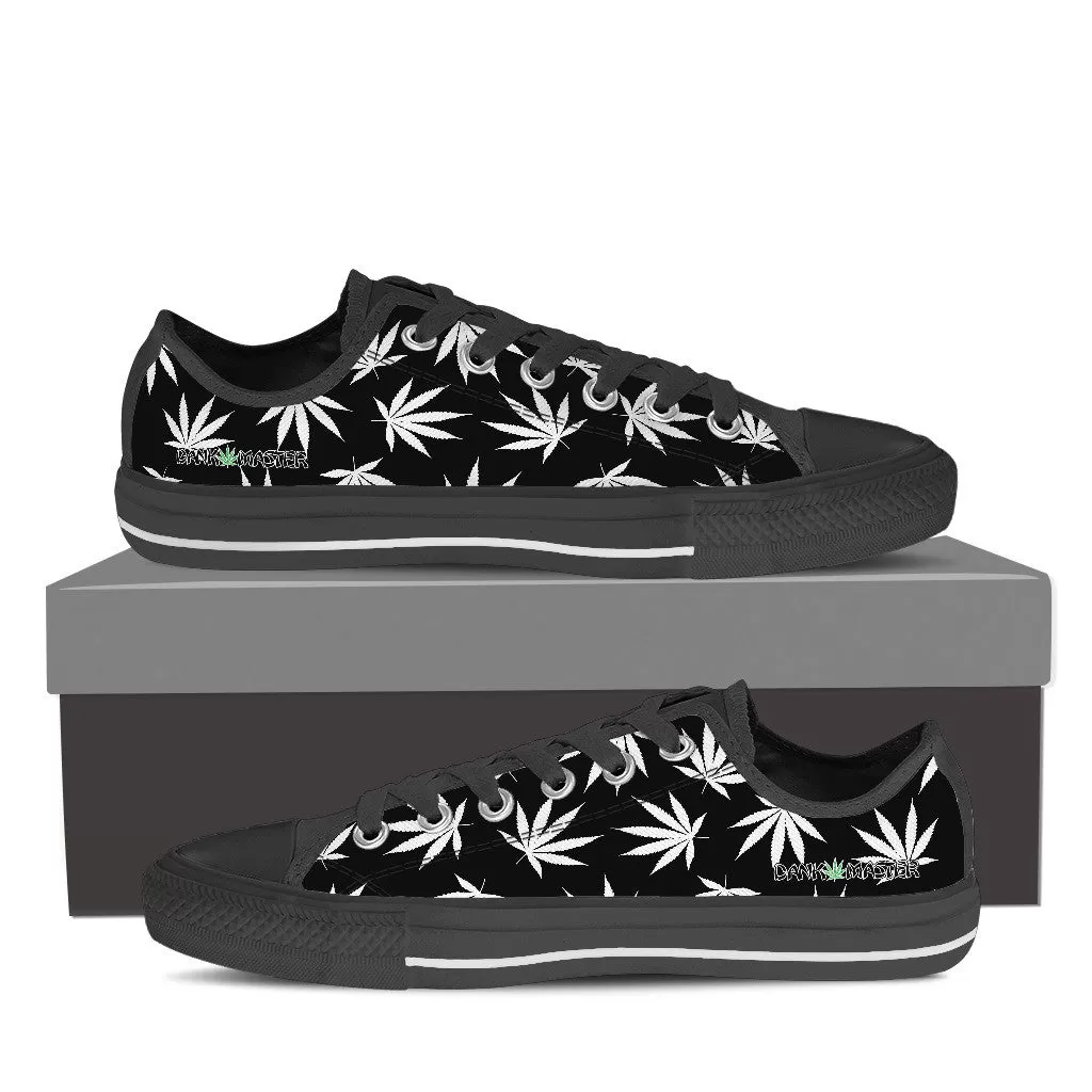 Dank Master Weed Low Top Canvas Shoes - Black [2 colors]