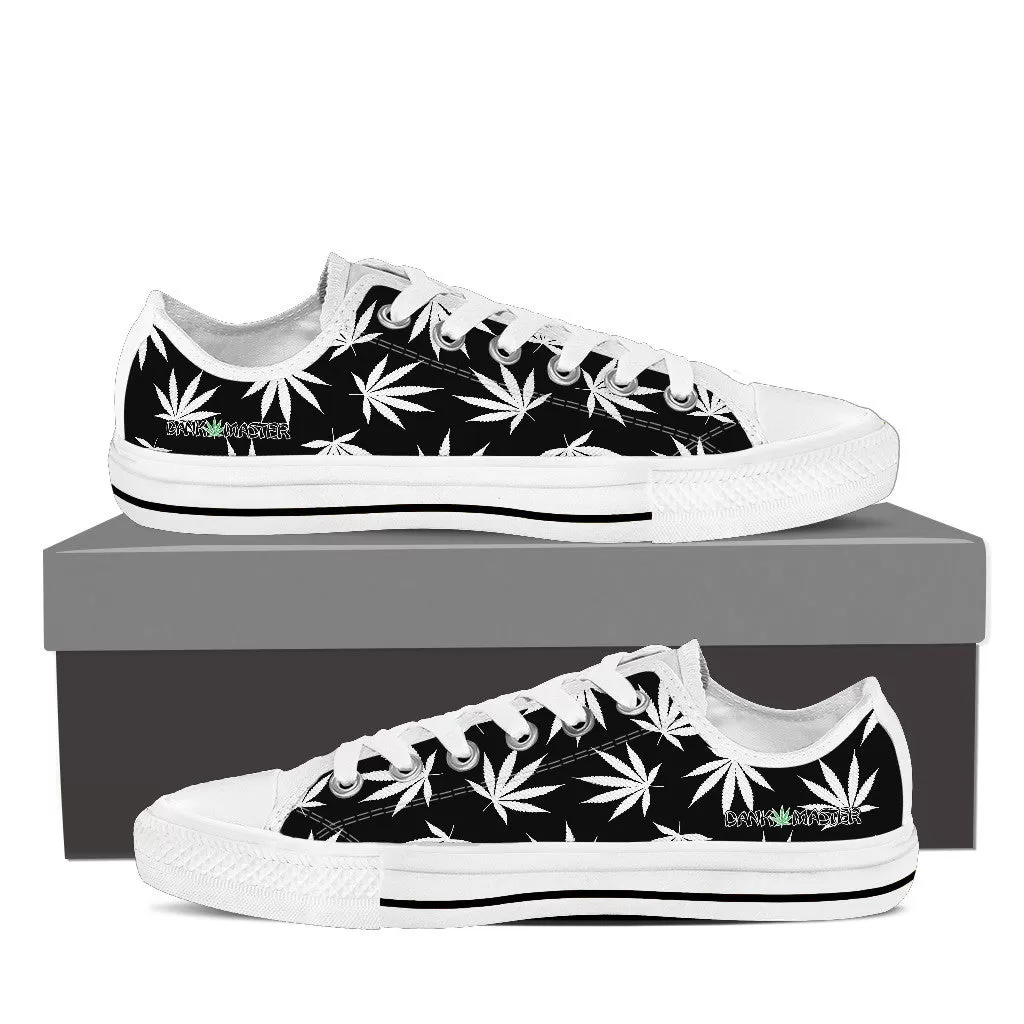 Dank Master Weed Low Top Canvas Shoes - Black [2 colors]