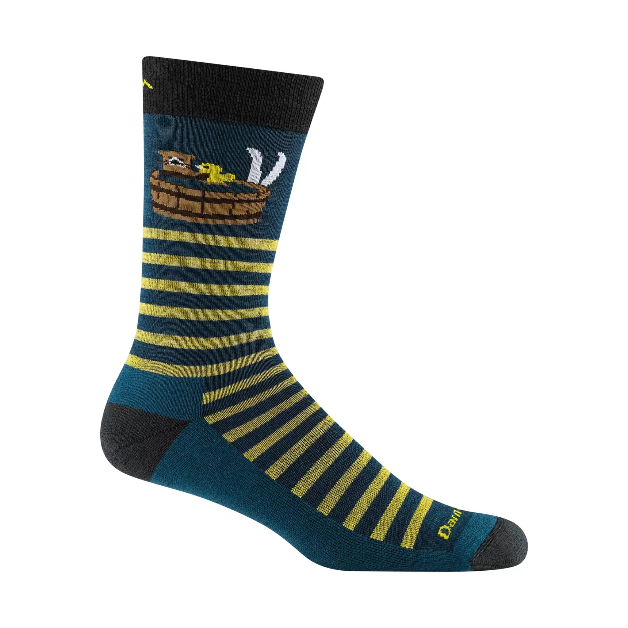 Darn Tough Vermont Men's Wild Life Crew Lightweight Lifestyle Sock - Dark Teal