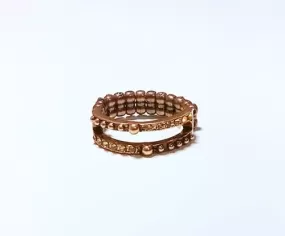 Dauntless Shimmer Copper Ring - Paparazzi Accessories