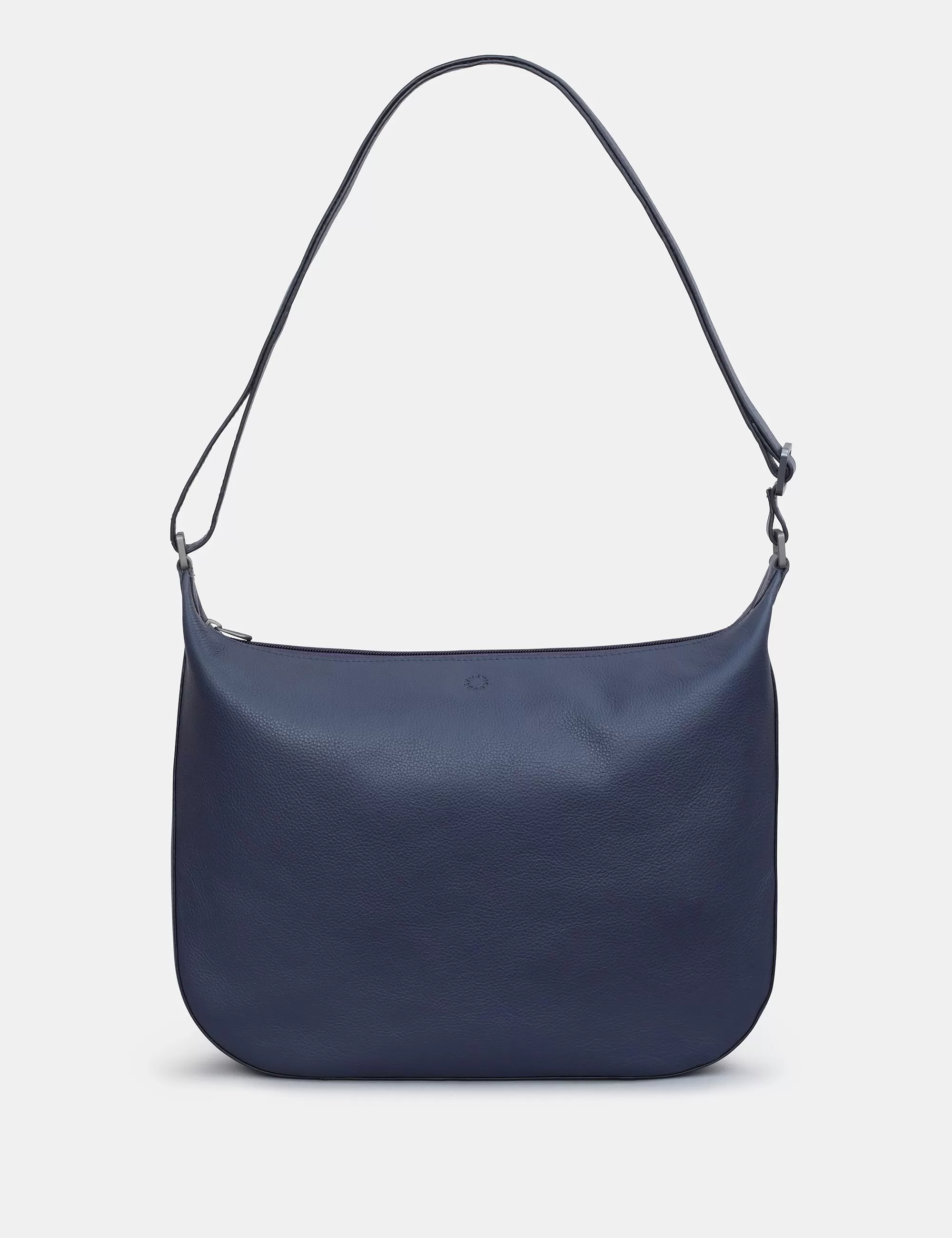 Dolton Navy Leather Hobo Bag