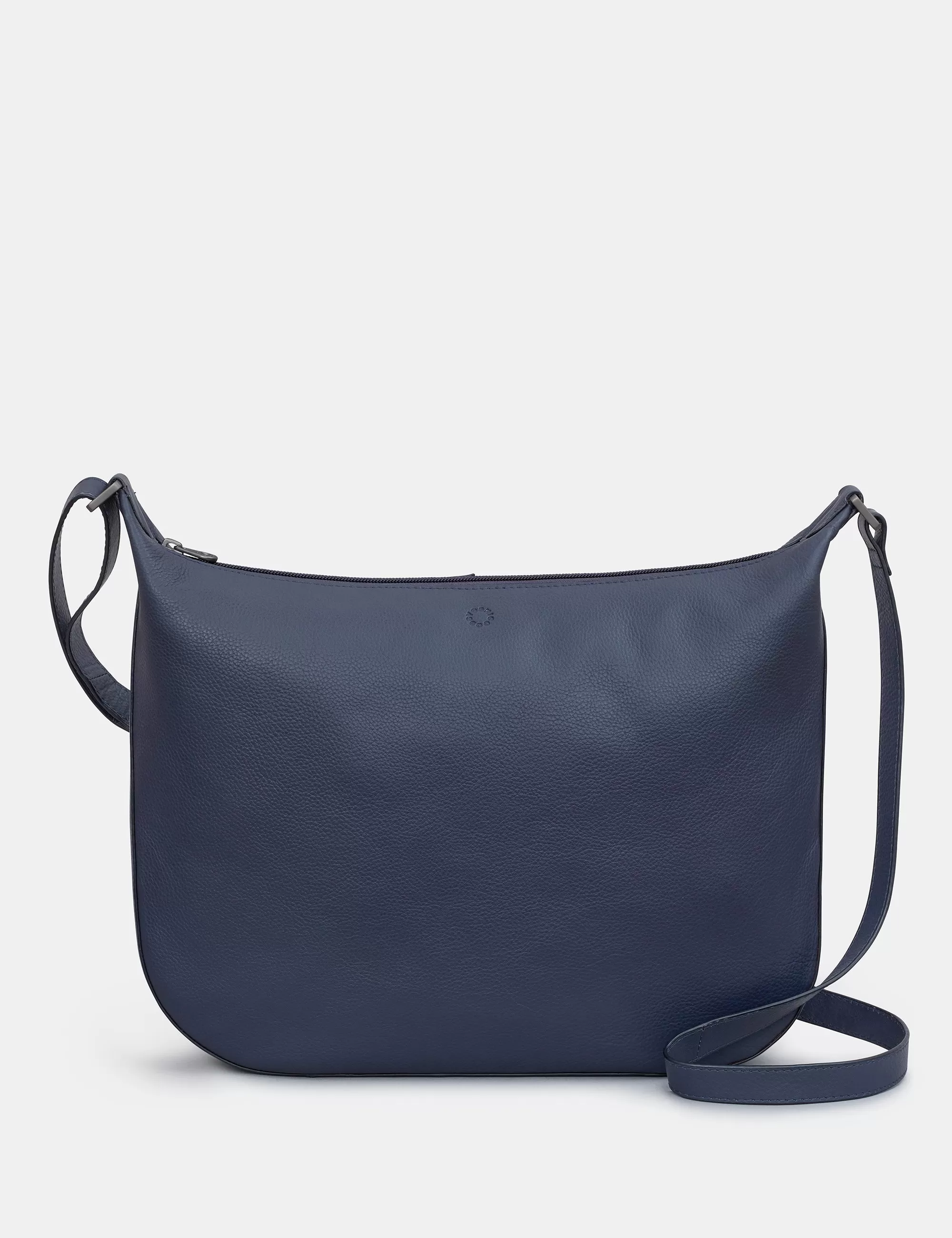 Dolton Navy Leather Hobo Bag