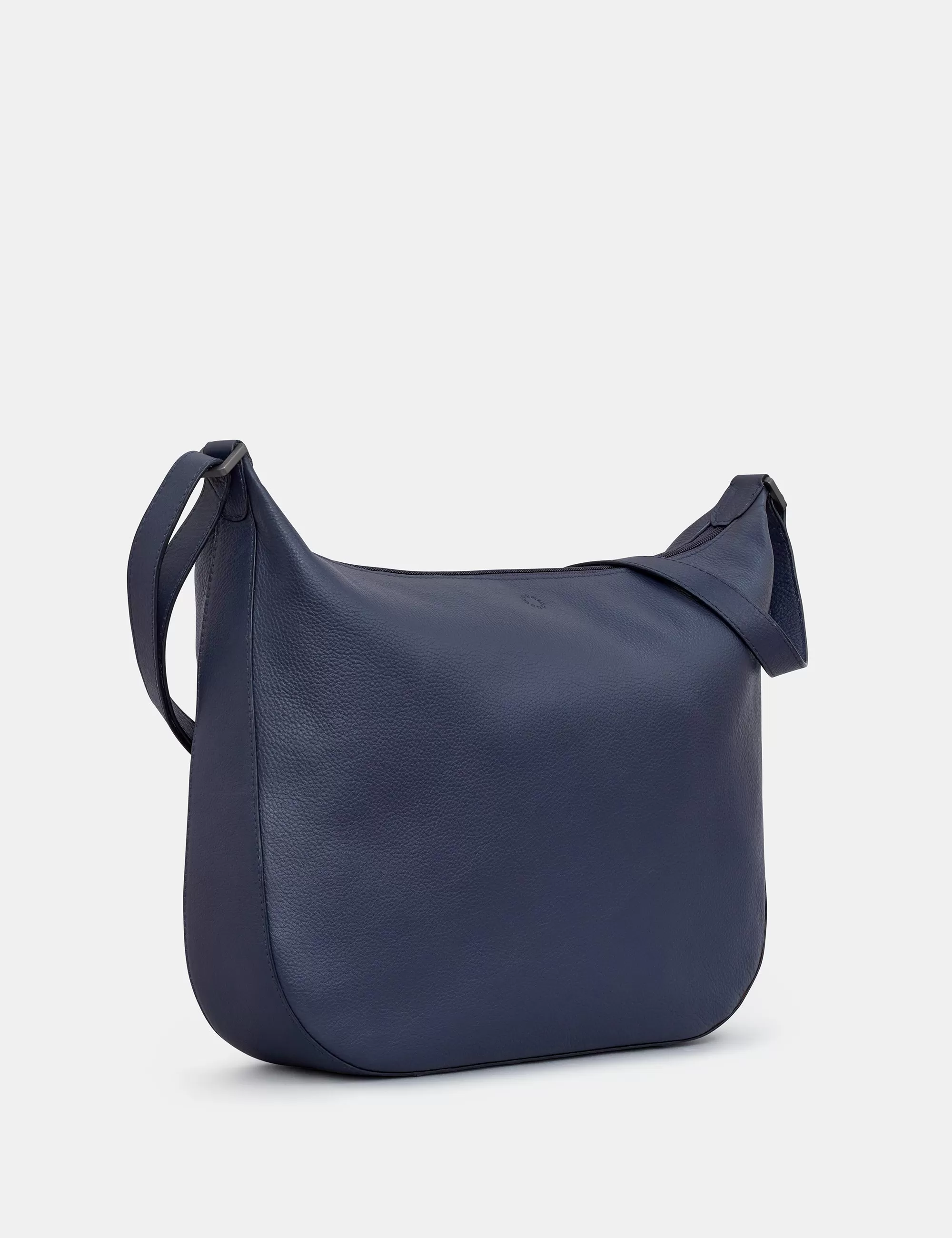 Dolton Navy Leather Hobo Bag