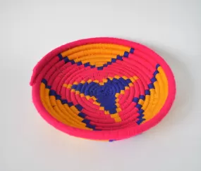 Egyptian wool palm fruit plate (Pink star)