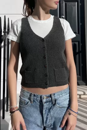 Elizabeth Wool Button Vest