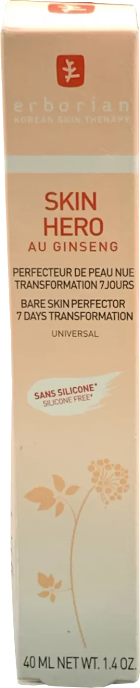 Erborian Skin Hero - Non-tinted Bare Skin Perfector - 7 Day Skin Transformation 40ML