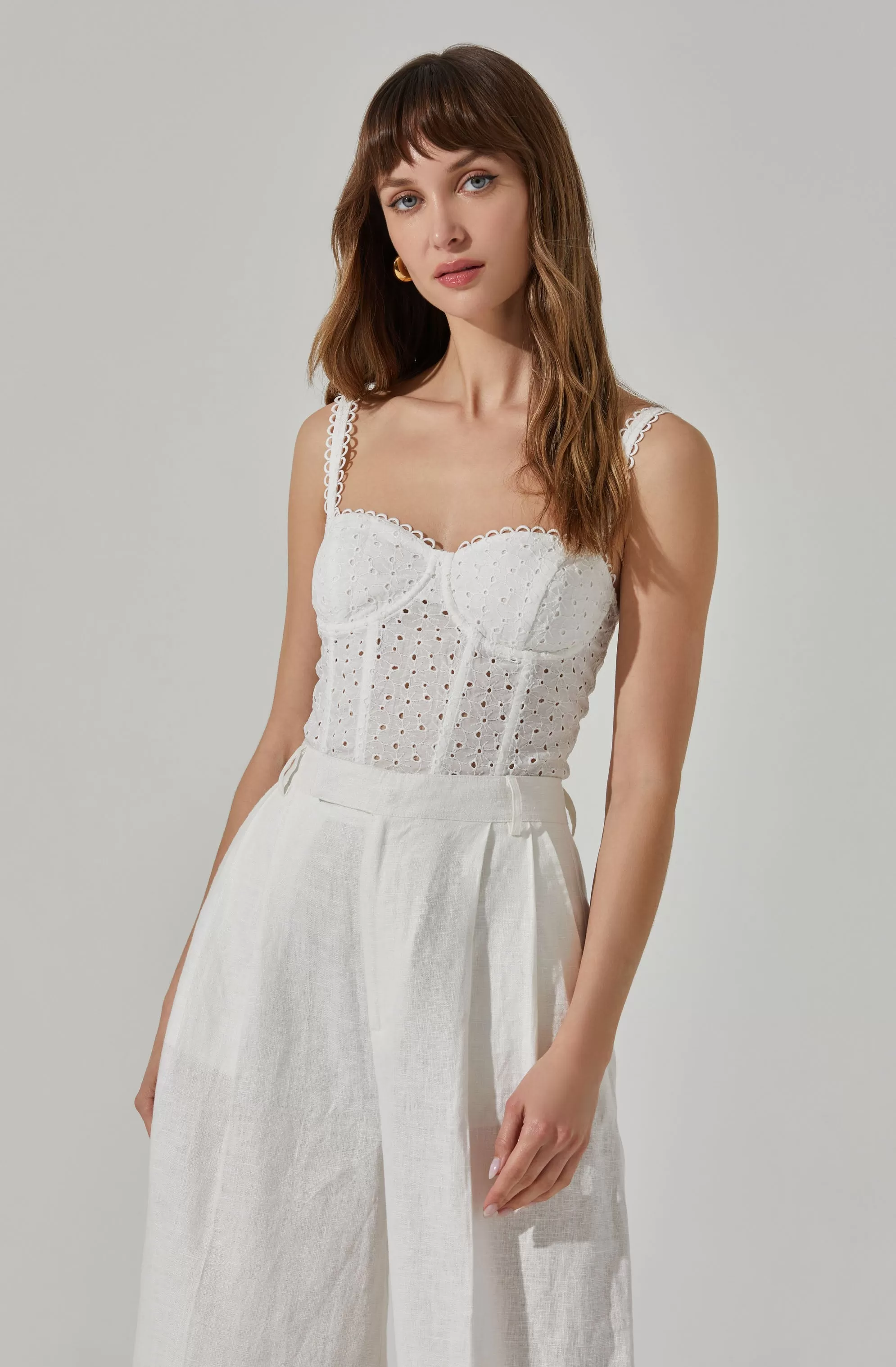 Eyelet Corset Top