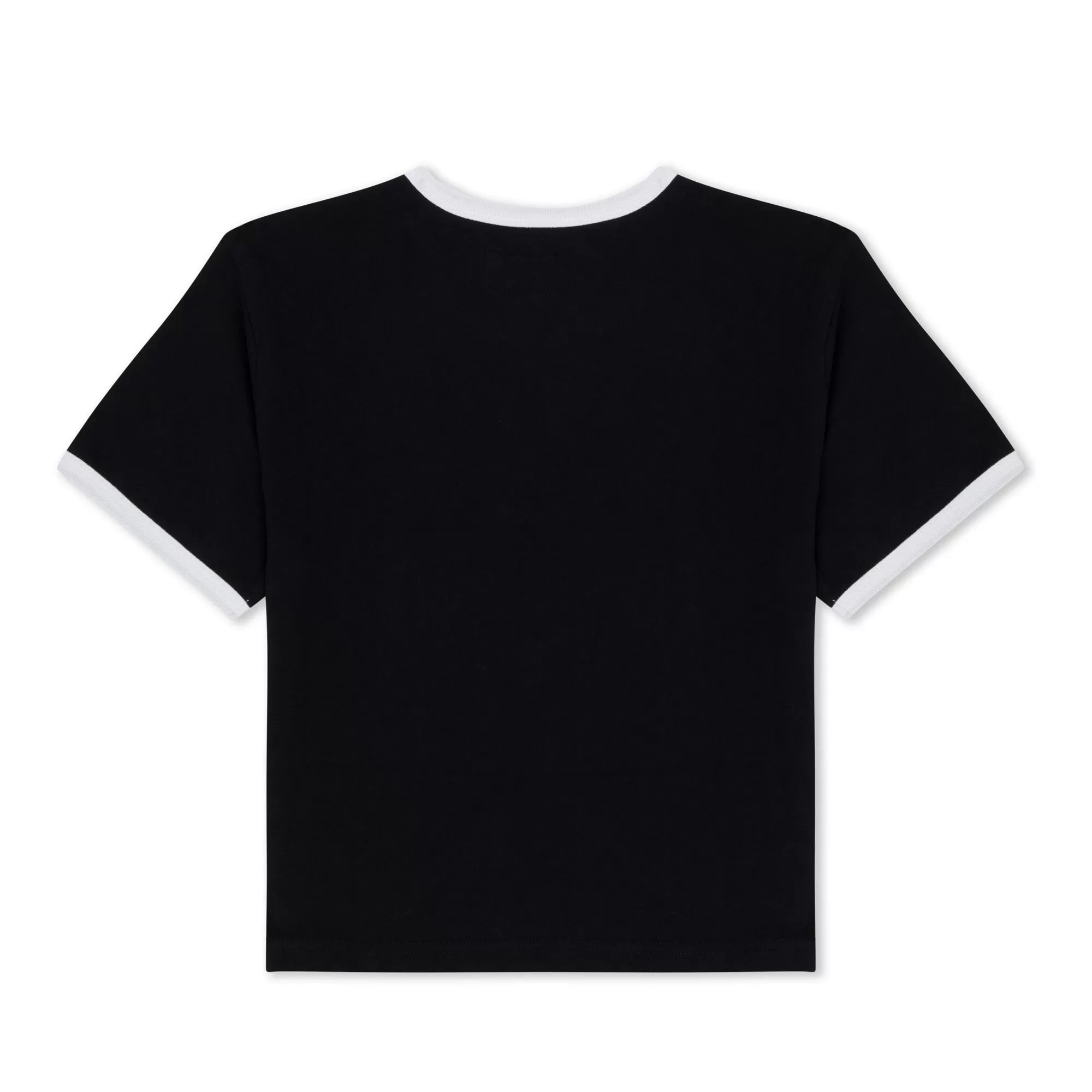 Fuckin Fuck Cropped Ringer Tee (Black/White)