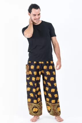 Golden Elephant Men's Elephant Pants in Black