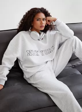 Grey New York Oversized Sweatshirt – Savannah