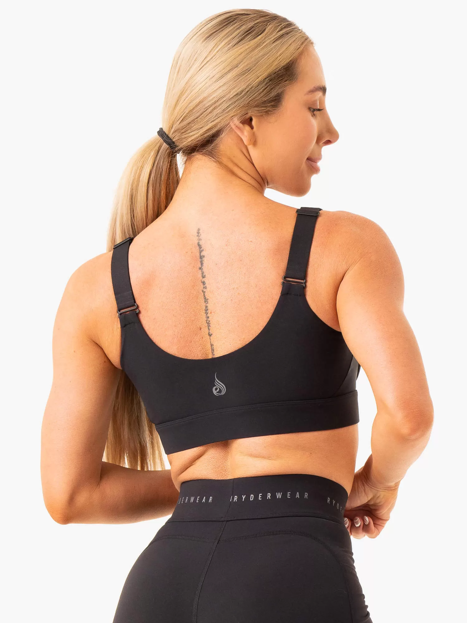 Heighten High Impact Sports Bra - Black