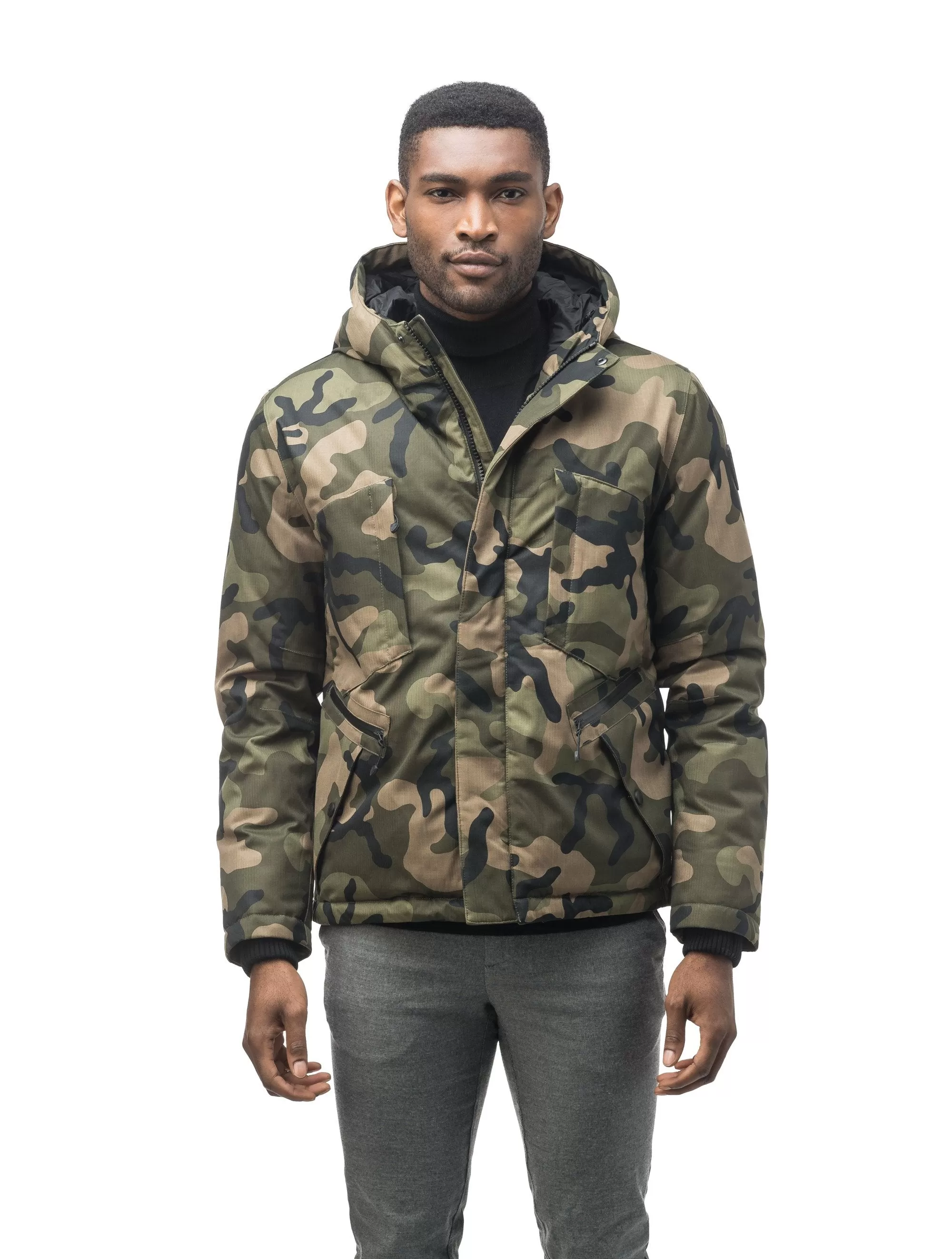 Holt Mens Hooded Hip Length Jacket