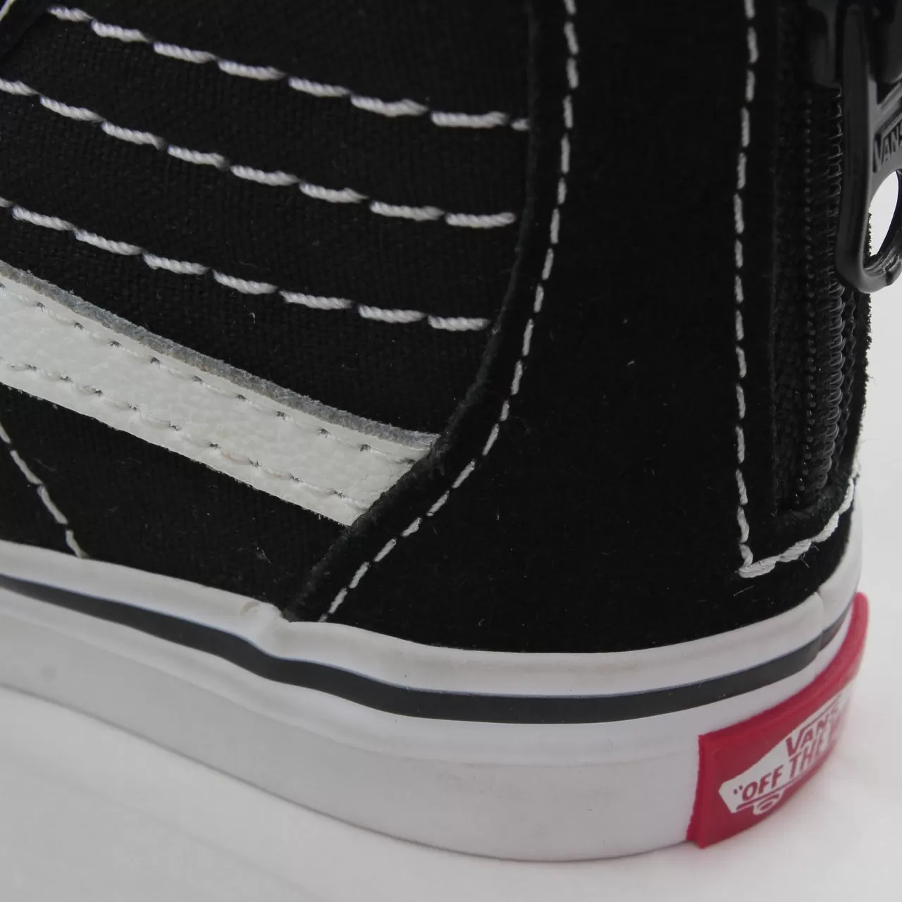 Kids Vans Sk8 Hi Zip Toddler Black White